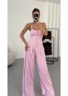 Rachel Agraflı Takım - Pembe