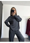 Rami Manşetli Basic Takım - Antrasit