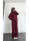 Rami Manşetli Basic Takım - Bordo