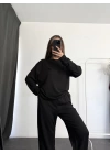 Rami Manşetli Basic Takım - Siyah