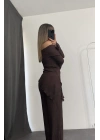 Rebeca Asimetrik Takım - Kahve