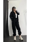 Riley Lastikli Eşofman Takım - Siyah