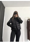 Rina Şişme Mont - Siyah