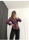 Rita Pensli Gömlek - Bordo