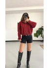 Rosella Ekose Bomber Ceket - Kırmızı