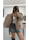 Rosita Dik Yaka Kaşe Kaban - Bej
