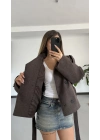 Rosita Dik Yaka Kaşe Kaban - Kahve