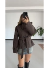 Rosita Dik Yaka Kaşe Kaban - Kahve