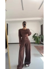 Roxa Bağlamalı Takım - Kahve