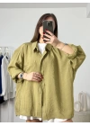 Sadia Dökümlü Gömlek - Haki