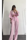 Sally Bağlamalı Takım - Pembe