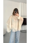 Sally Transparan Bluz - Bej