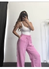 Sammy Müslin Pantolon - Pembe