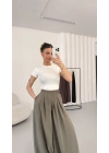 Sarah Pensli Pantolon - Haki