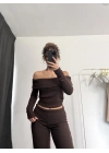 Sarah Yumoş Takım - Kahve