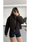 Sasha Pensli Kaşe Ceket- Kahve