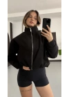 Sasha Pensli Kaşe Ceket- Siyah