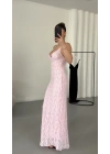 Shela Dantel Elbise - Pembe