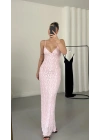 Shela Dantel Elbise - Pembe