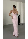 Shela Dantel Elbise - Pembe