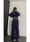 Shirley Bel Detay Takım - Lacivert