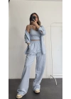 Silvia Gömlek Takım - Mavi