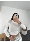 Sima Sandy Crop- Beyaz