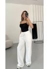 Simli Modal Eşofman - Beyaz