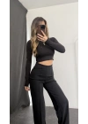 Stella Çımalı Pantolon - Siyah