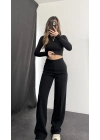 Stella Çımalı Pantolon - Siyah