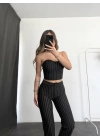 Straplez Snap Takım - Siyah