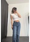 Taylor Wide Leg Jean - Yıkamalı