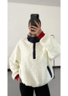Teddy Detaylı Sweatshirt