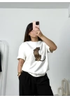 Tiger Oversize Tshirt - Beyaz