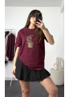 Tiger Oversize Tshirt - Bordo
