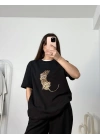 Tiger Oversize Tshirt - Siyah