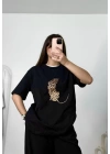 Tiger Oversize Tshirt - Siyah