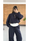 Tshirt Detaylı Takım - Lacivert