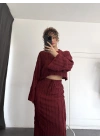 Vania Etekli Takım - Bordo