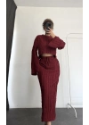 Vania Etekli Takım - Bordo