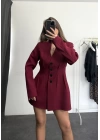 Vera Ceket Elbise - Bordo