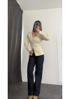 Veronica Fermuarlı Triko Kazak - Taş