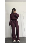 Vidya Salaş Gofre Takım - Bordo