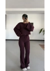 Vidya Salaş Gofre Takım - Bordo