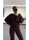 Vidya Salaş Gofre Takım - Bordo