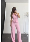 Vienna Yelek Takım - Pembe