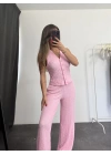 Vienna Yelek Takım - Pembe