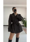 Vina Kısa Trençkot - Antrasit