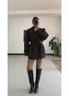 Vina Kısa Trençkot - Antrasit