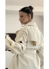Vina Kısa Trençkot - Bej